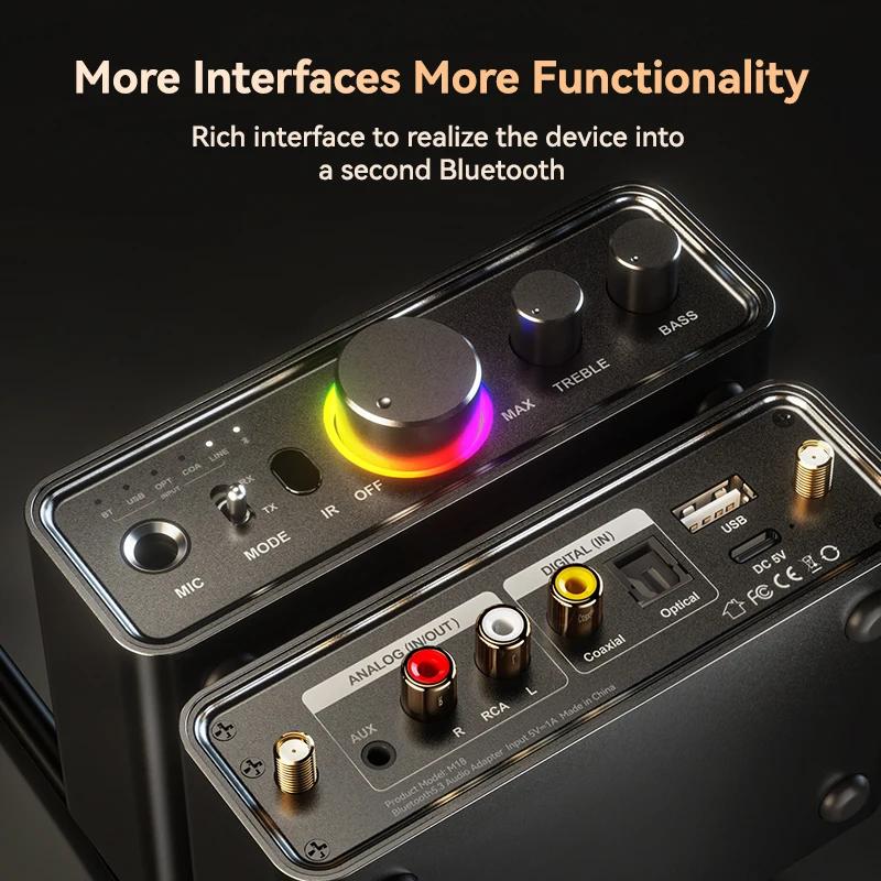 Coque en alliage d'aluminium de qualité aéronautique Adaptateur audio multifonction Bluetooth 5.3 Ém