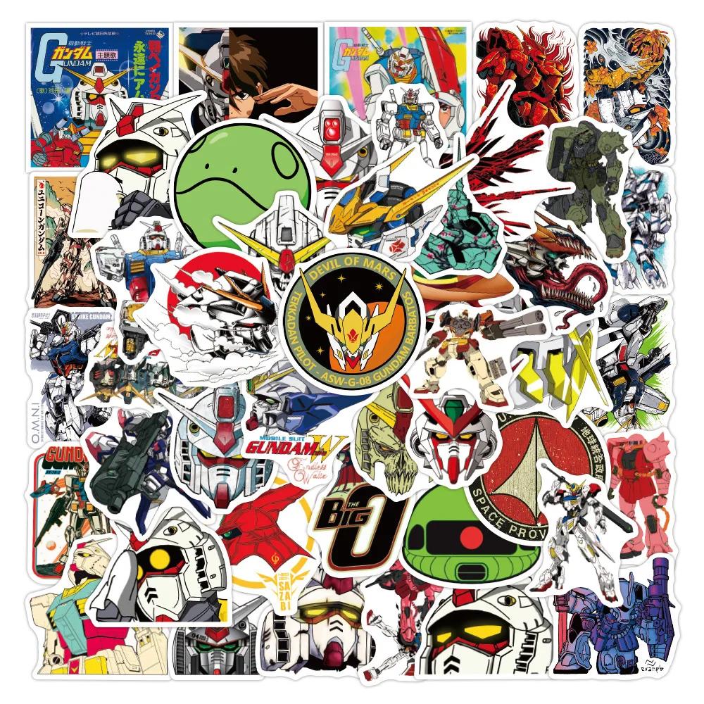 10/30/50pcs Cool GUNDAM Anime Autocollants BRICOLAGE Planche À Roulettes Ordinateur Portable Moto Té