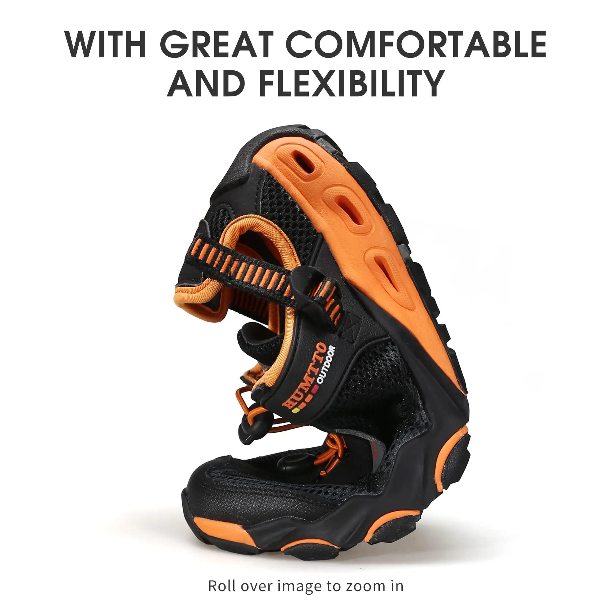 Chaussures de randonnée homme Humtto été - Baskets extérieur respirantes à séchage rapide pour trekking et plage