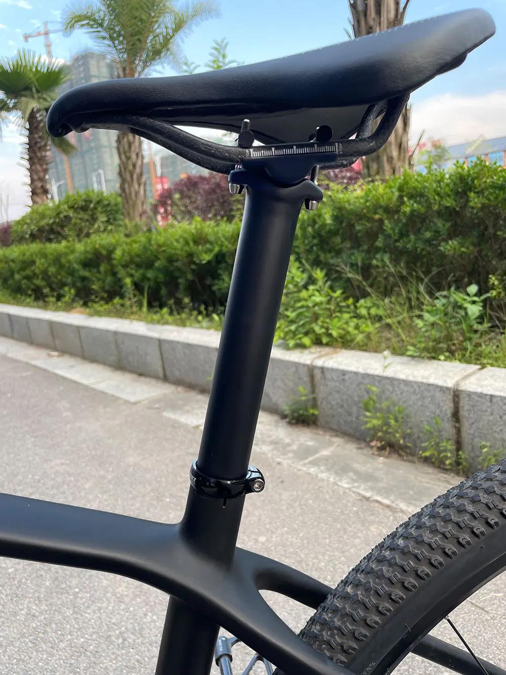 Tige de selle ultralégère entièrement en carbone siège de vélo de route tige de selle de vélo de mon