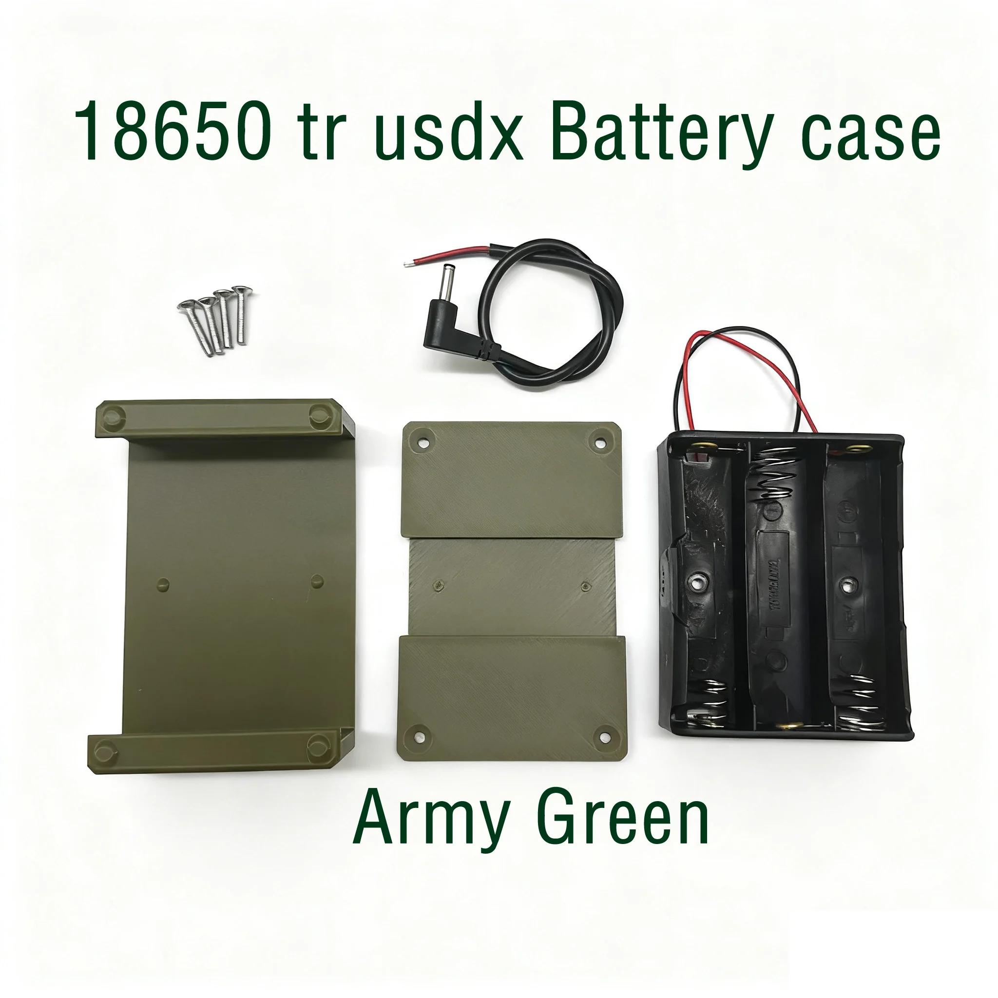 tr uSDX Émetteur-récepteur 18650 Kits de boîtier de batterie par DL2MAN