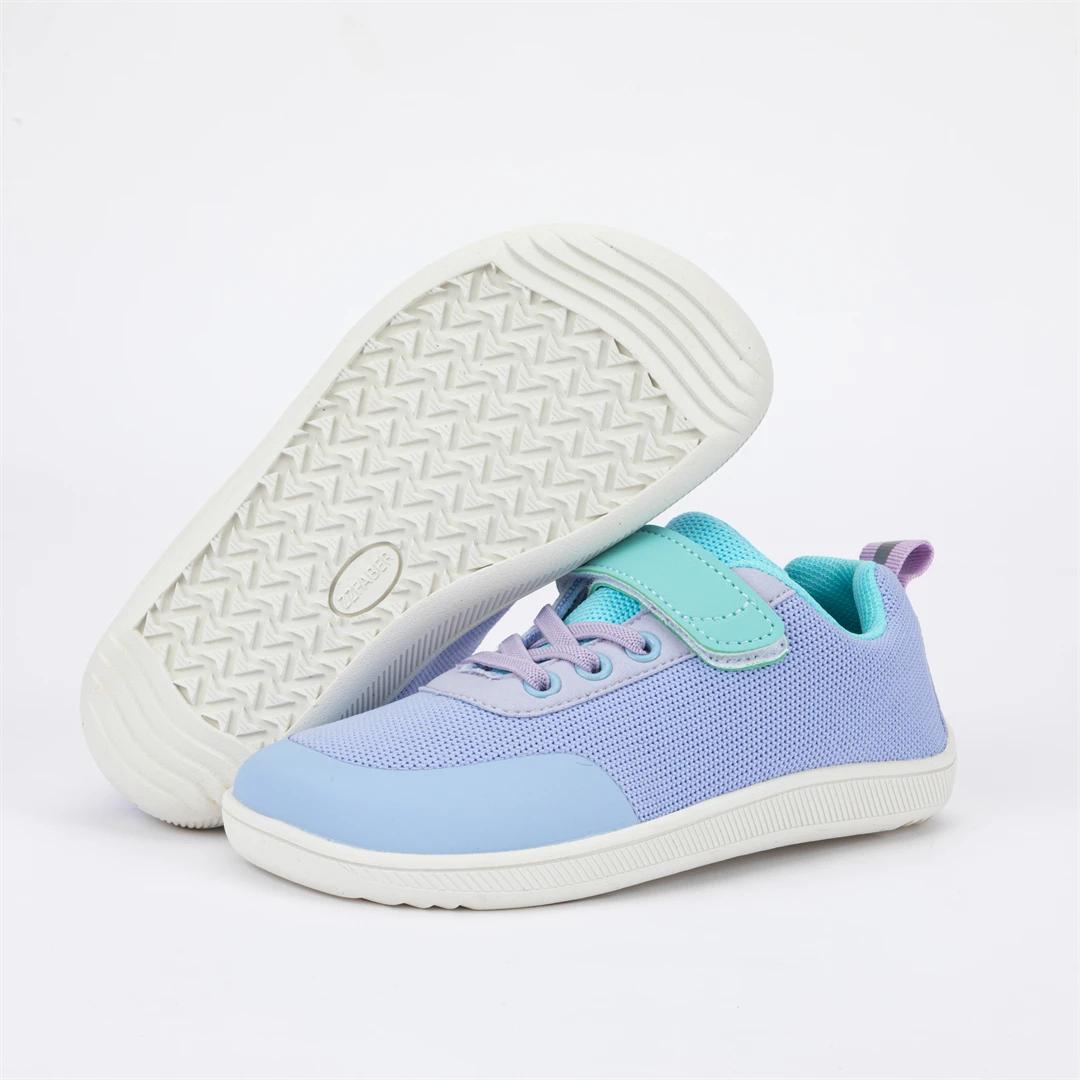 Chaussures pieds nus pour enfants ZZFABER, chaussures décontractées souples pour filles et garçons,