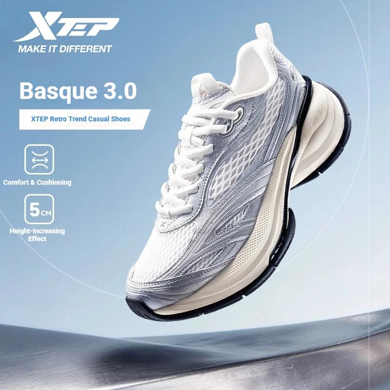 Xtep Basque 3 pour Homme – Baskets Rétro Tendance Respirantes de Luxe Rehaussantes – Collection Prin