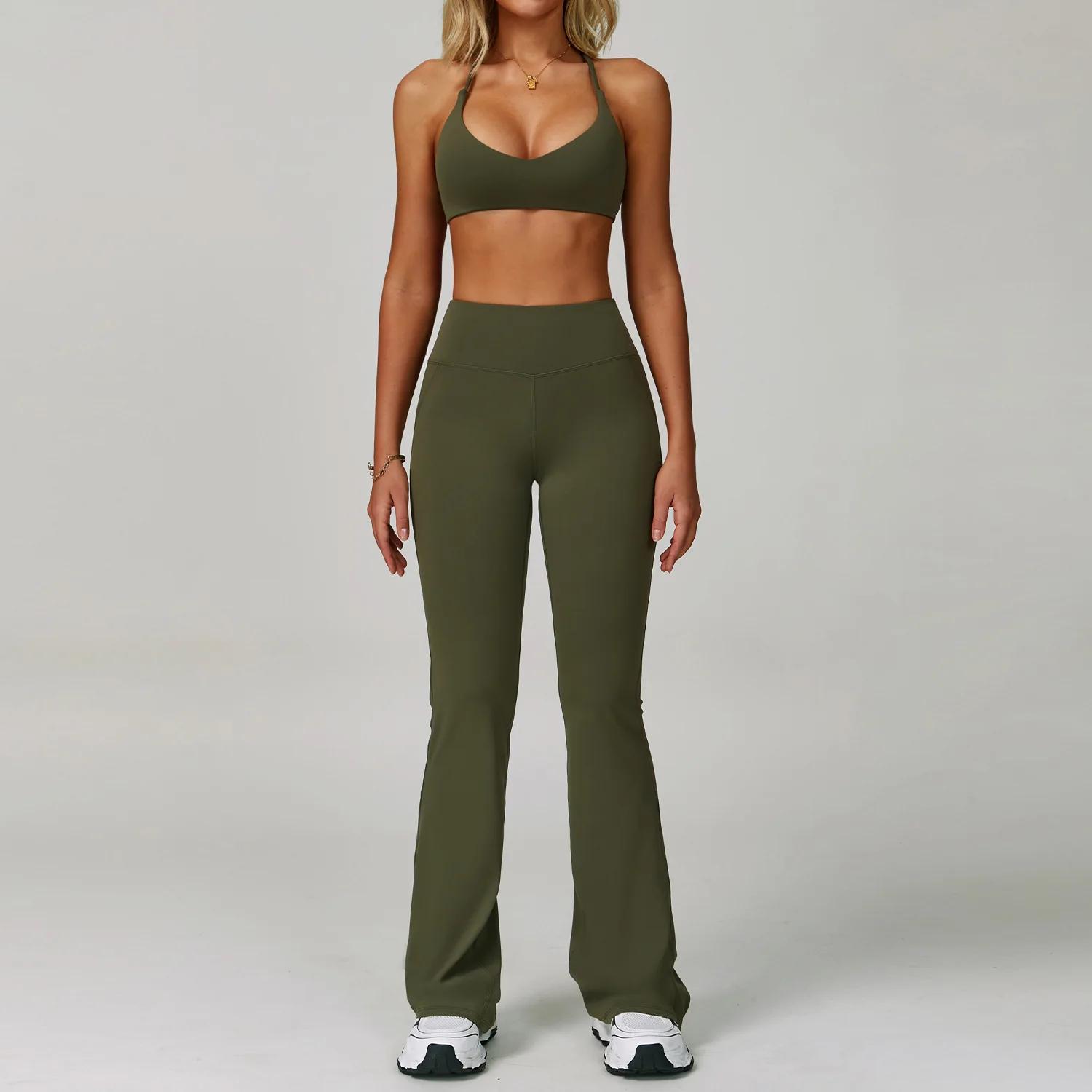Ensemble de survêtement pour femmes 2 pièces Vêtements de fitness Ensembles de yoga Vêtements de spo