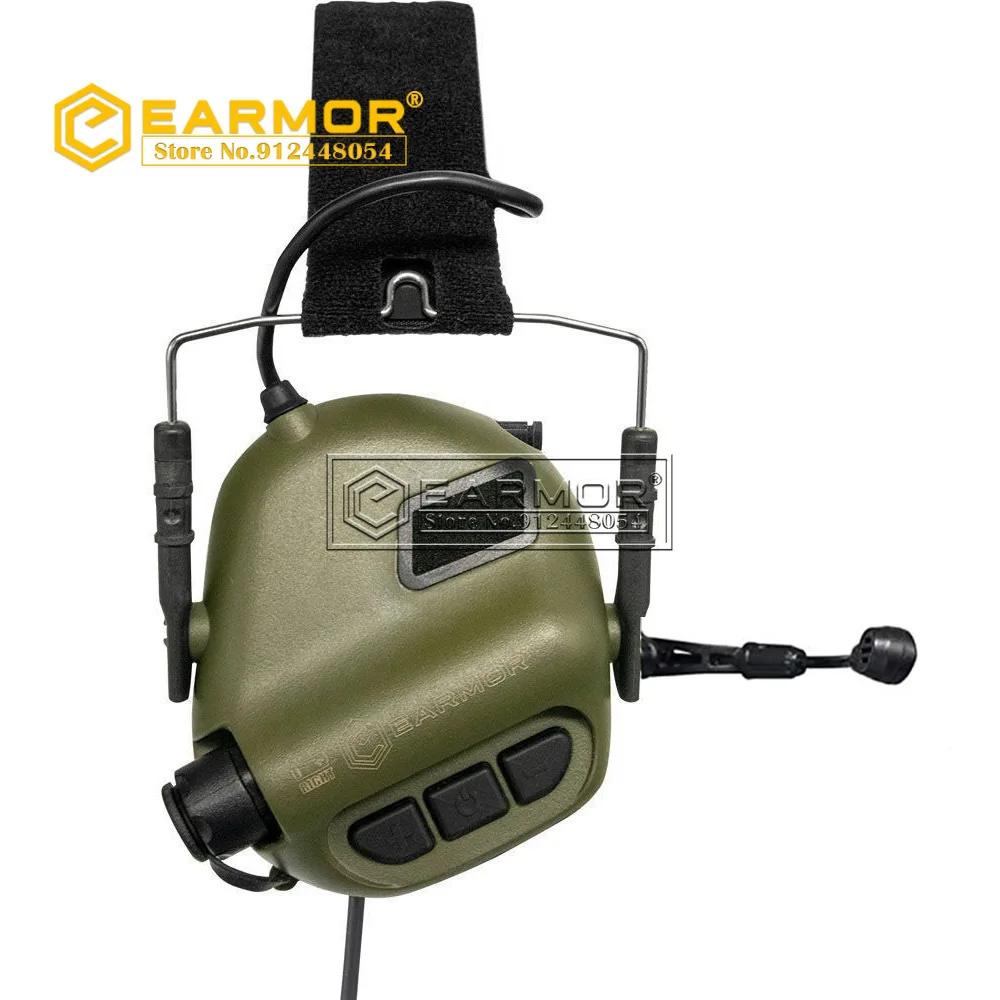 EARMOR-Casque DulMédiateur set M32 MOD4 avec microphone, cache-oreilles de chasse et de tir, amplifi