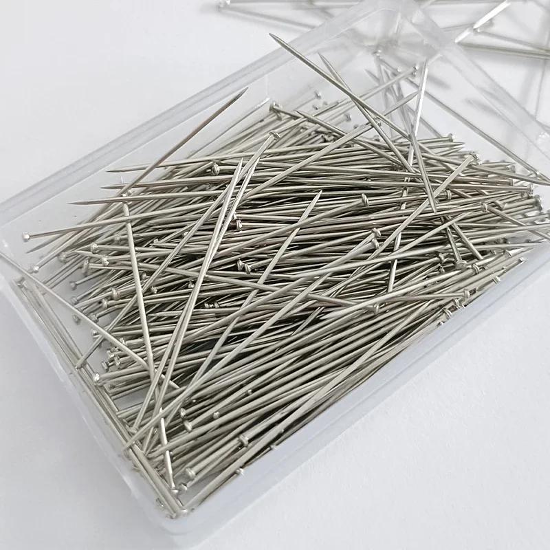 Épingles à coudre en acier inoxydable, 300 pièces/35mm, épingles de Suture droites pour couturière,
