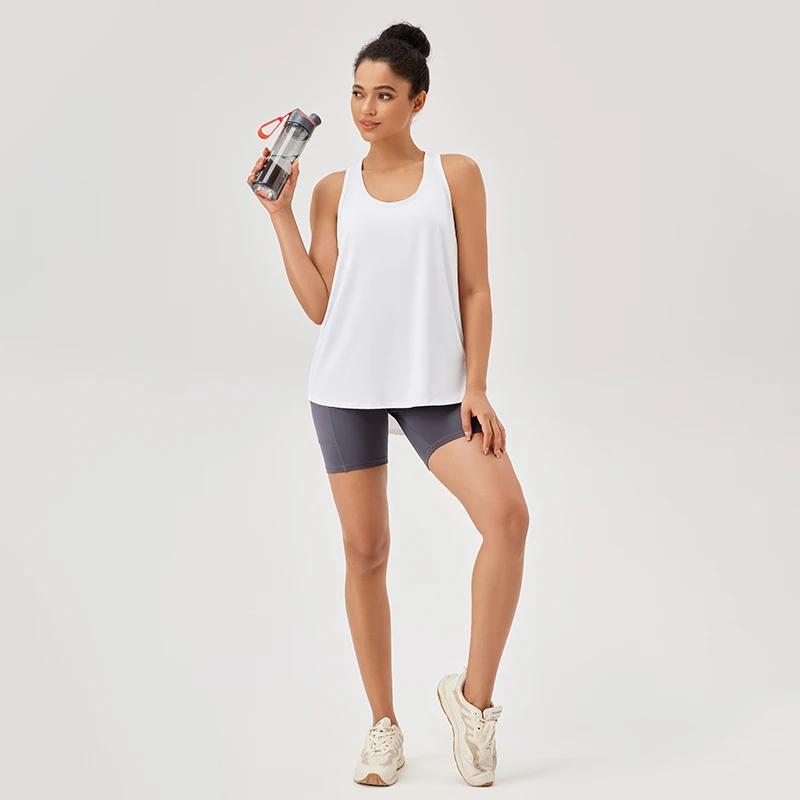 Femmes Gym Yoga Gilet Athlétique Fitness Sport Débardeurs Séchage Rapide Chemisier De Course Hauts D