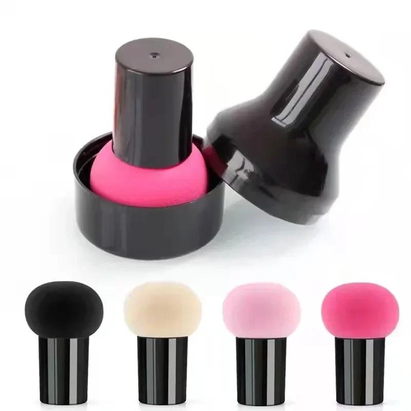 Bouffée de poudre à tête de champignon avec capuchon de protection, cosmétique humide et sec, coussi