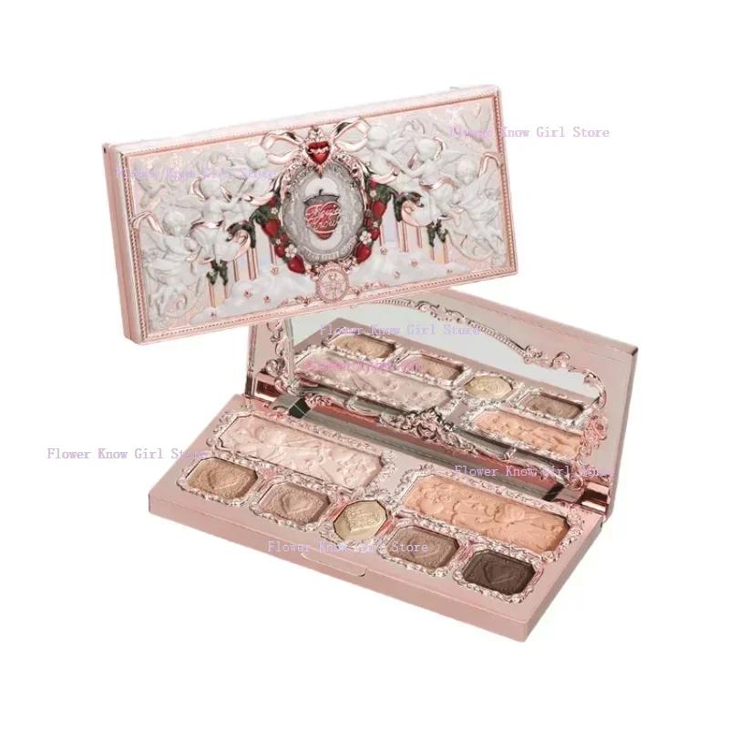 Flowerkaren fraise Cupidon Collection Palette de teint du visage Blush fard à paupières surligneur f