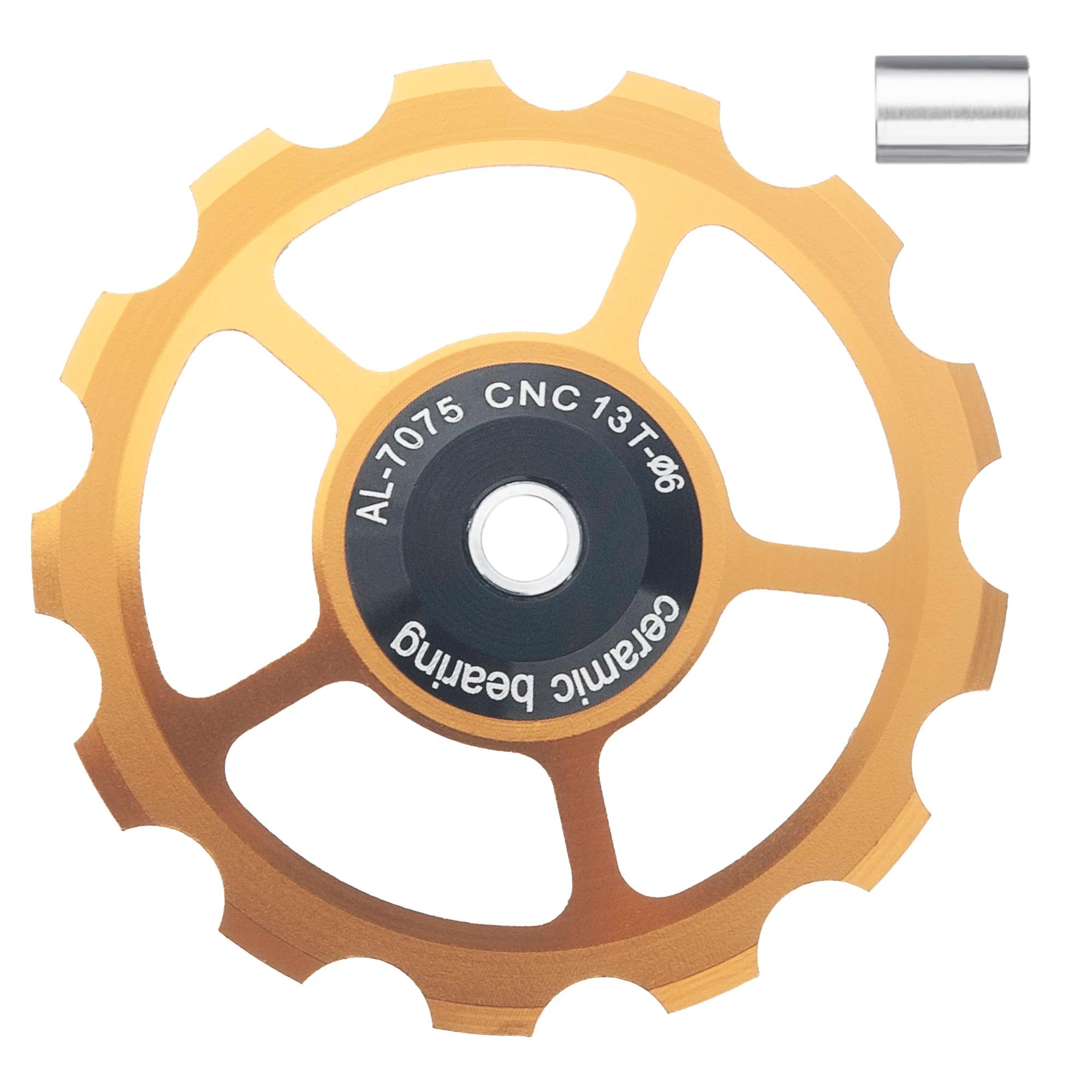 Galet de dérailleur arrière de vélo VTT à roulement céramique, rouleau guide de vélo de route en AL7