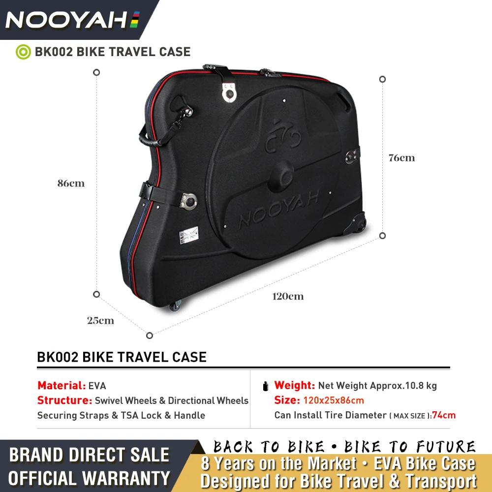NOOYAH Étui de Voyage pour Vélo EVA Sac de Vélo pour Transport Vélo EVA Hard-Shell Accessoires de Vé