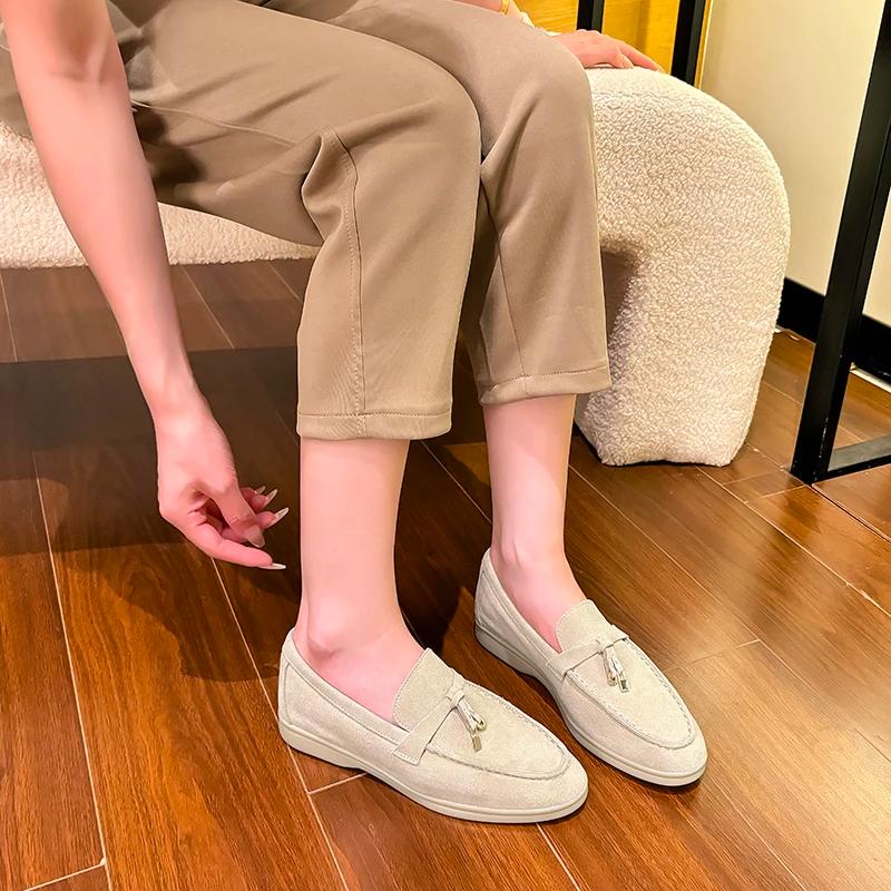Nouveaux Mocassins en Daim Classiques de Marque LP de Haute Qualité 2026 – Chaussures Décontractées