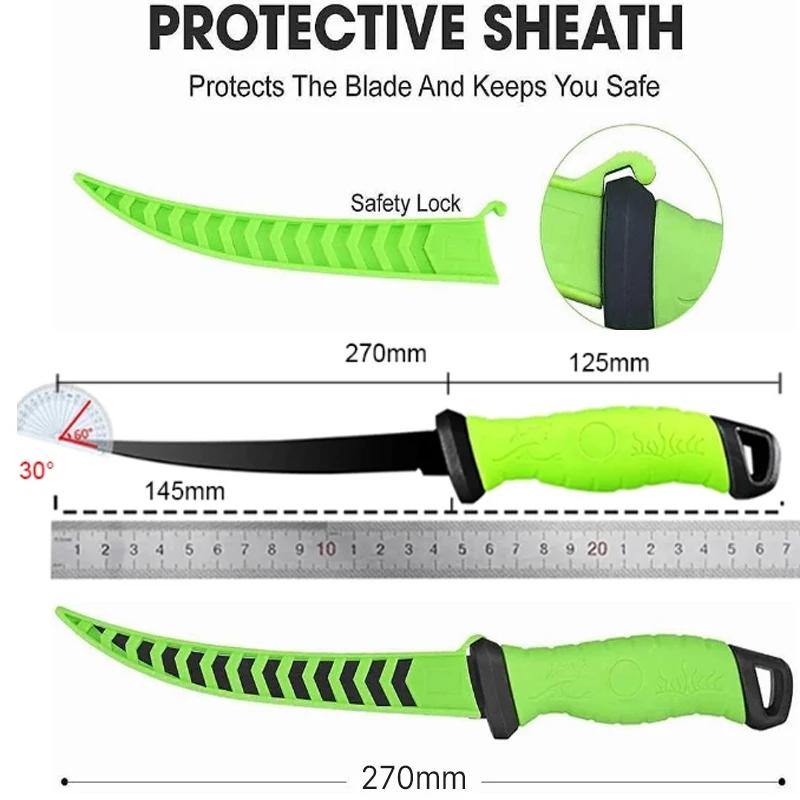 Couteau à désosser pour filet en acier inoxydable, pour couperet à viande de poisson, couteau de bou