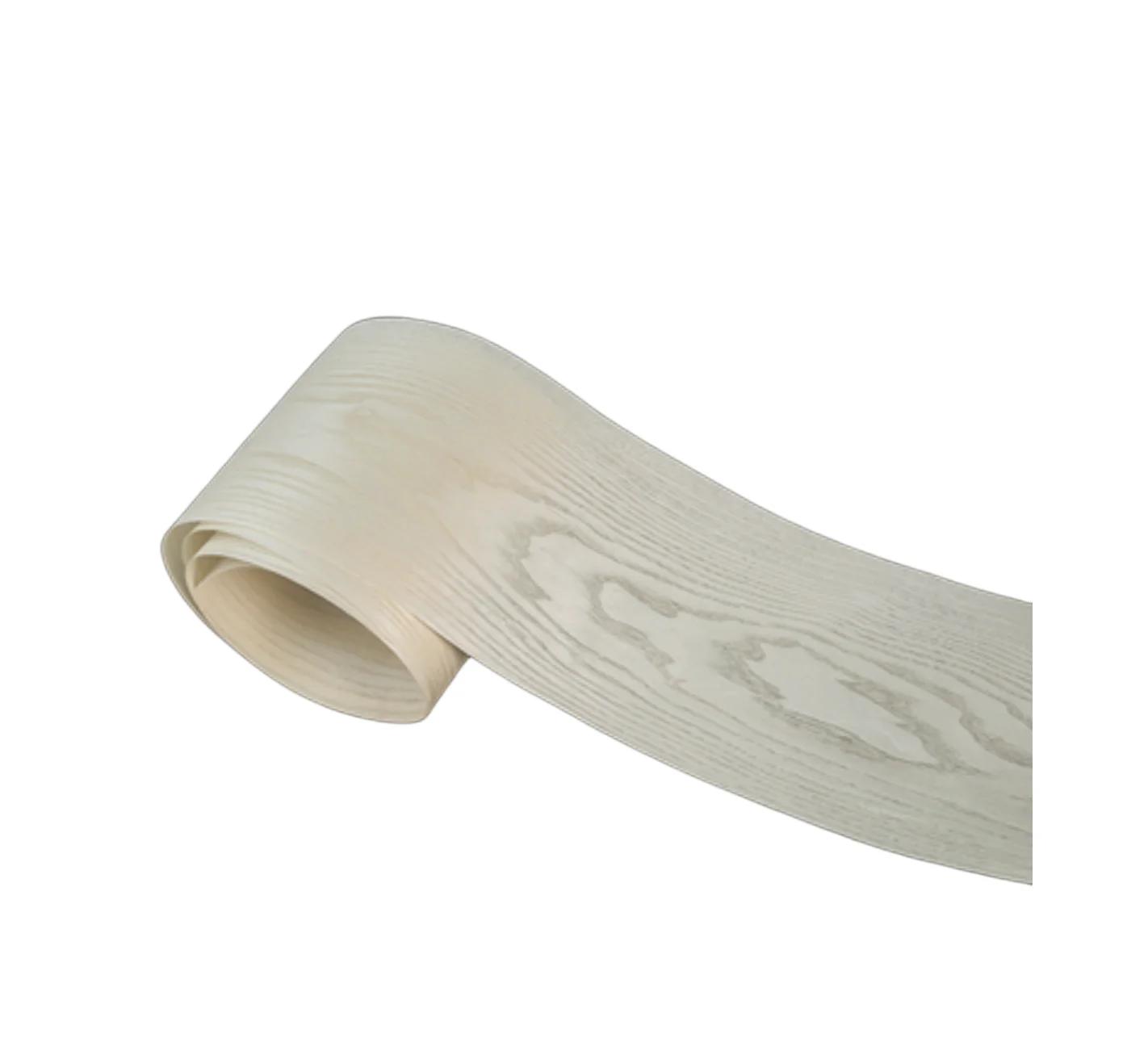 Feuilles de placage de bois blanc naturel, L:2.8 mètres, Largeur: 210mm T:0.3mm, Décoration de porte