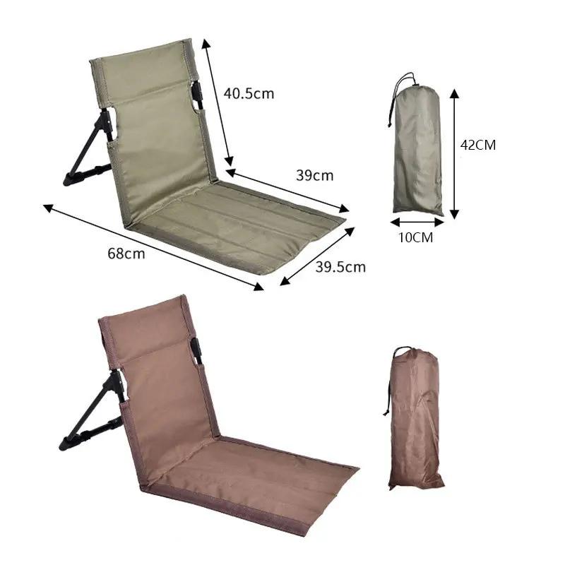 Chaise de Camping pliable, jardin extérieur, parc, chaise paresseuse simple, coussin de dossier, piq
