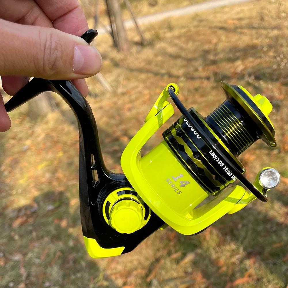 Moulinets de pêche avec alarme de poisson glisser 5-12KG moulinet de filature OE 2000 3000 4000 5000