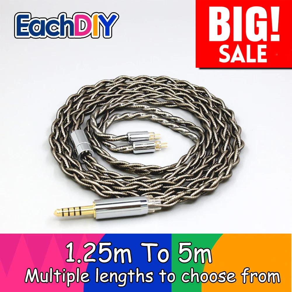 Câble pour écouteurs 99% pur argent palladium + graphène or, pour 0.78mm 2 broches BA W4r UM3X UM3RC