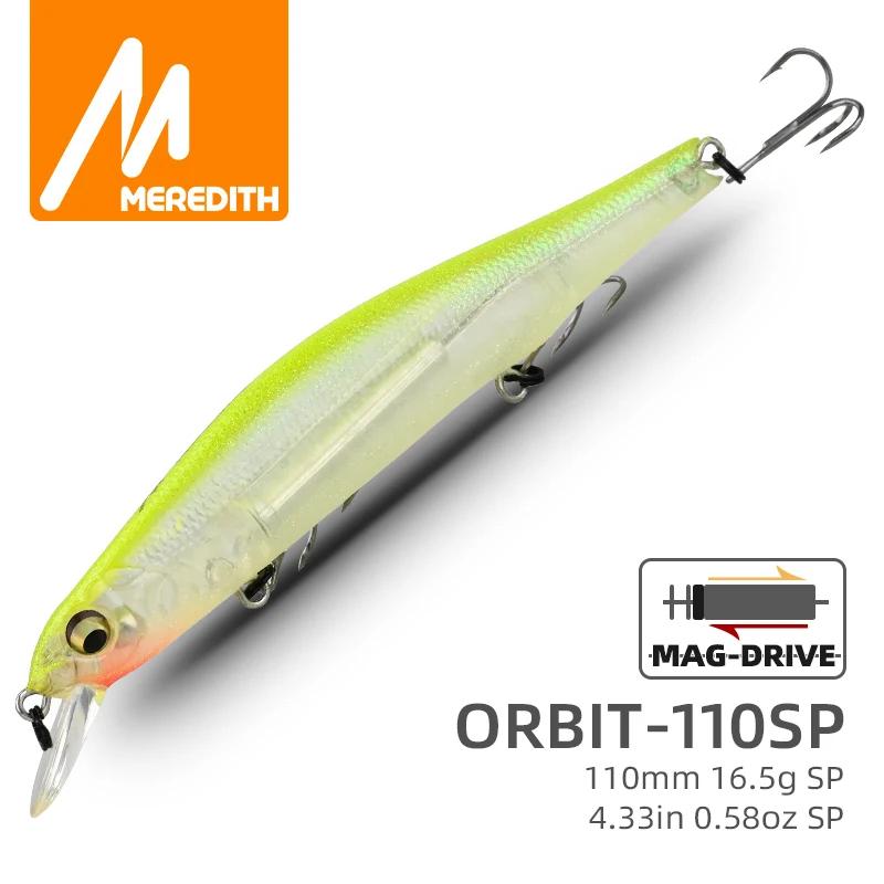 MEREDITH ORBIT-110SP système magnétique orbital leurres de pêche supérieurs vairon Wobbler qualité m