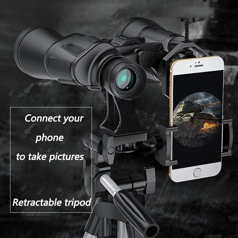 50000M militaire allemand 20X50 Zoom HD BAK4-Prism jumelles puissantes télescope professionnel longu