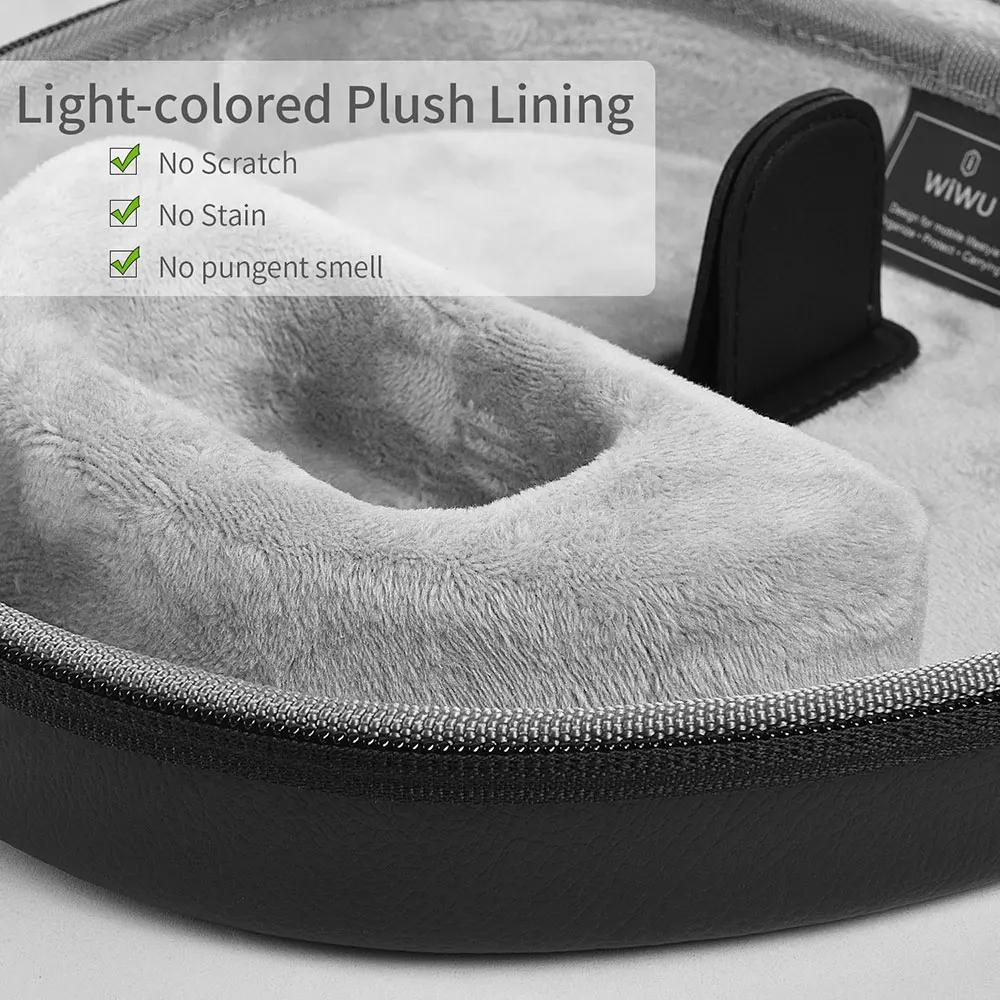 WiWU-Étui de Protection Intelligent pour Airpods Max, Sac Rigide Étanche, avec Veille existent, Port