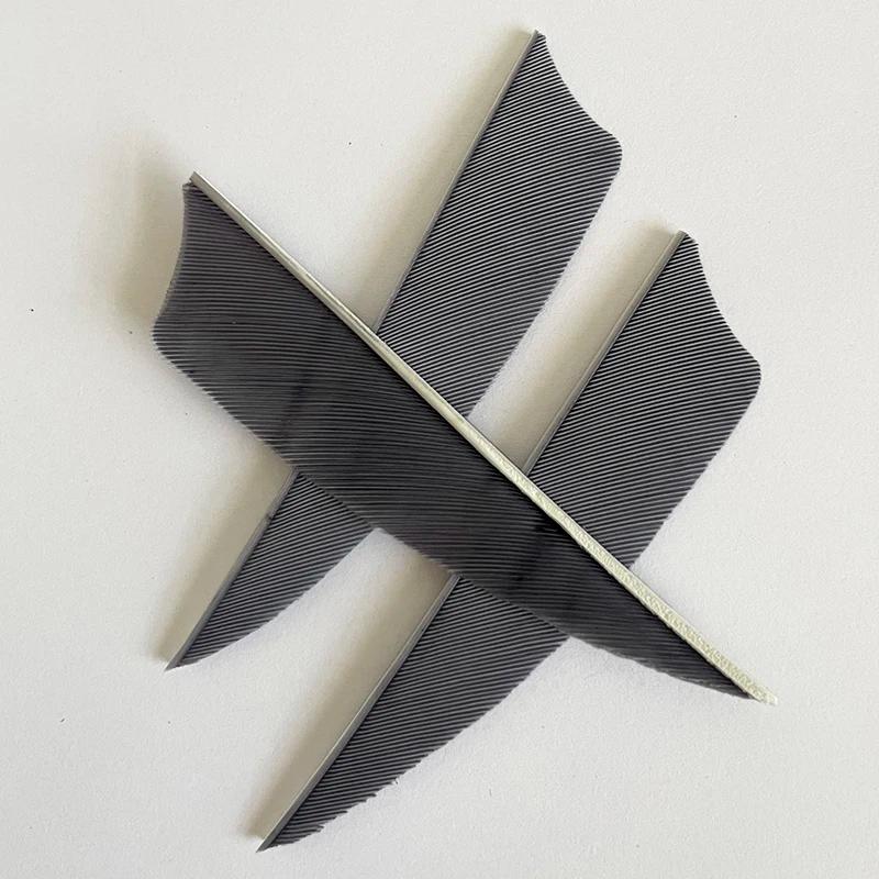 50 pièces 3 pouces tir à l'arc Fletches plume flèche Fletching plumes de dinde naturelles bricolage