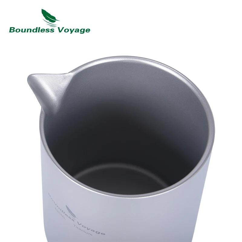 Boundless Voyage-Service à thé en titane à double paroi, théière légère avec filtre, camping en plei