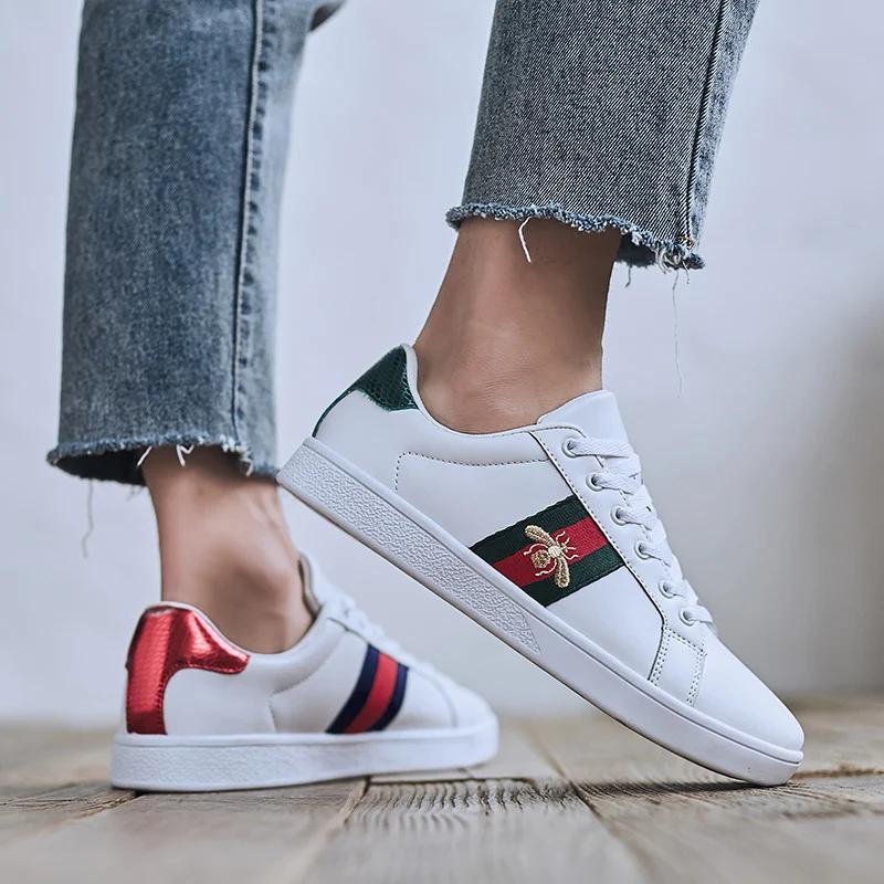 Baskets de marque originale pour hommes, chaussures abeille brodées de haute qualité, chaussures de