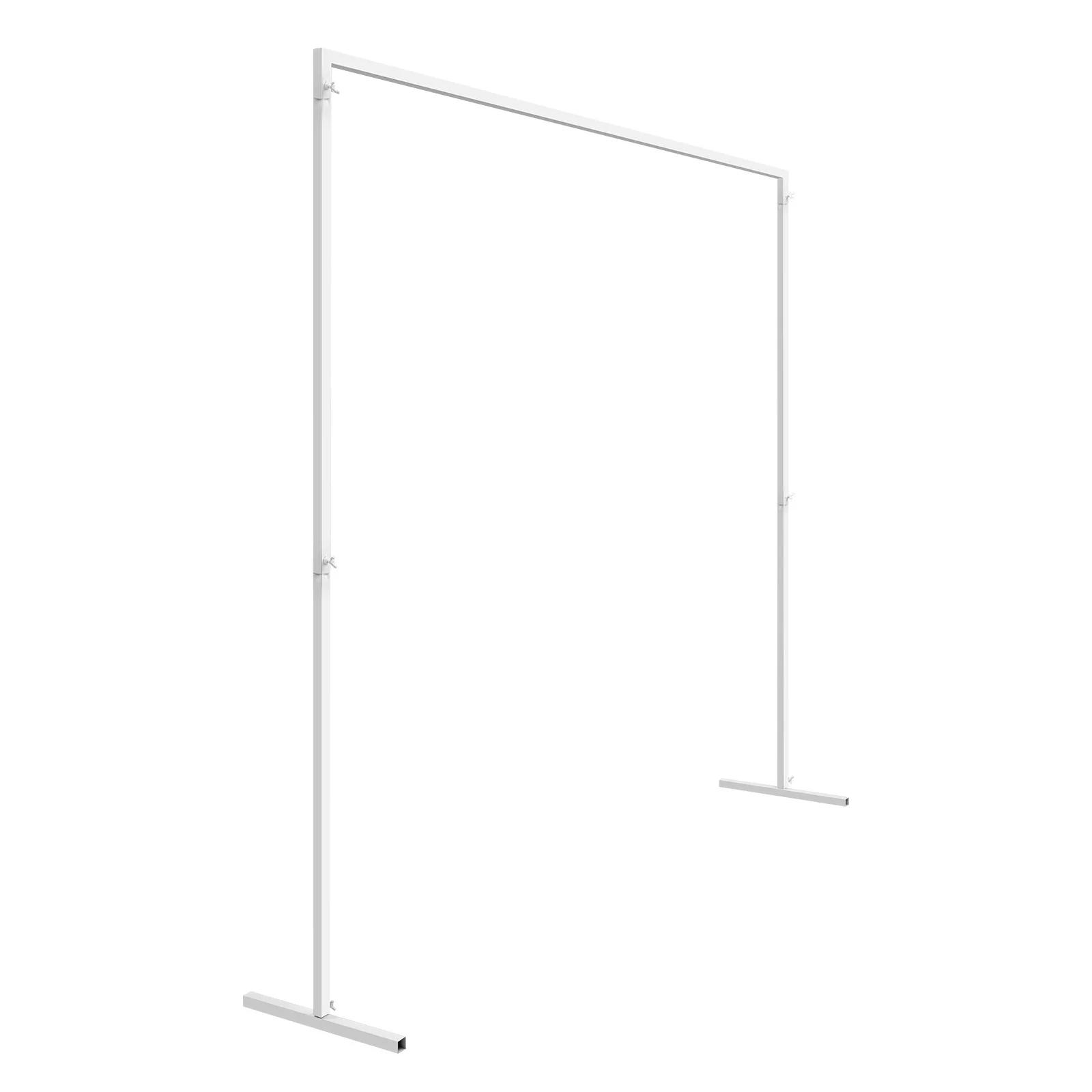 Arc de Table carré en métal de 6,6 pieds, tonnelle de jardin pour jardin, intérieur et extérieur, dé
