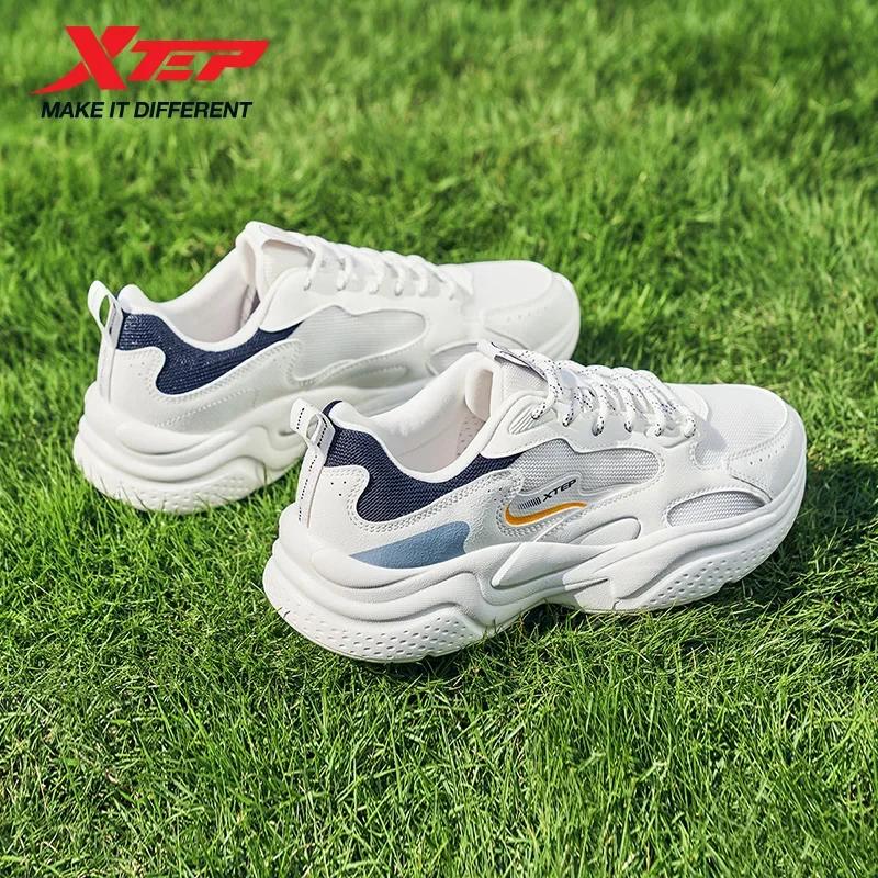 Xtep chaussures décontractées pour hommes été nouvelle maille respirant semelle épaisse rehaussée lé