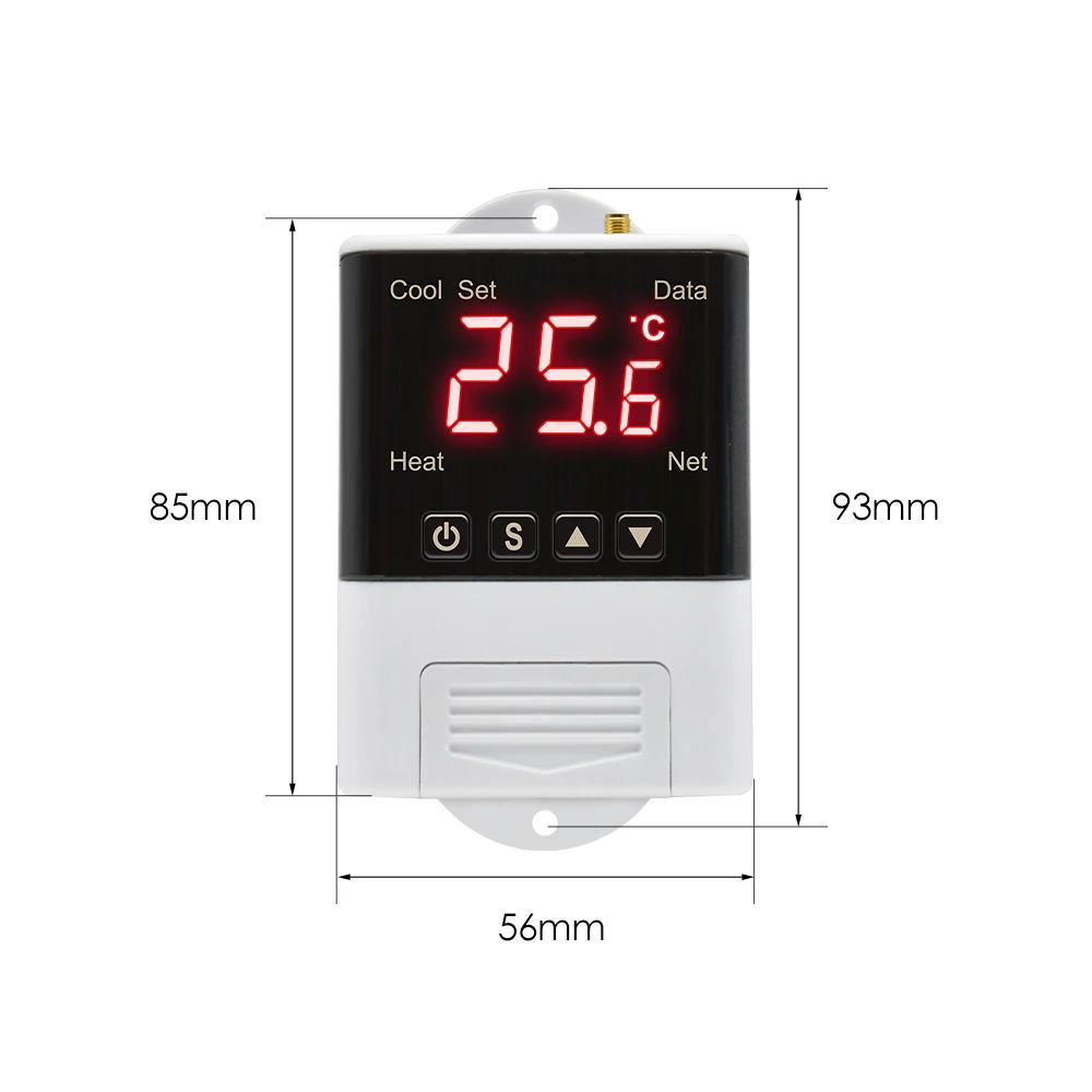 Thermostat Wifi, hygrostat numérique 12V 110V 220V, régulateur de température et d'humidité, incubat