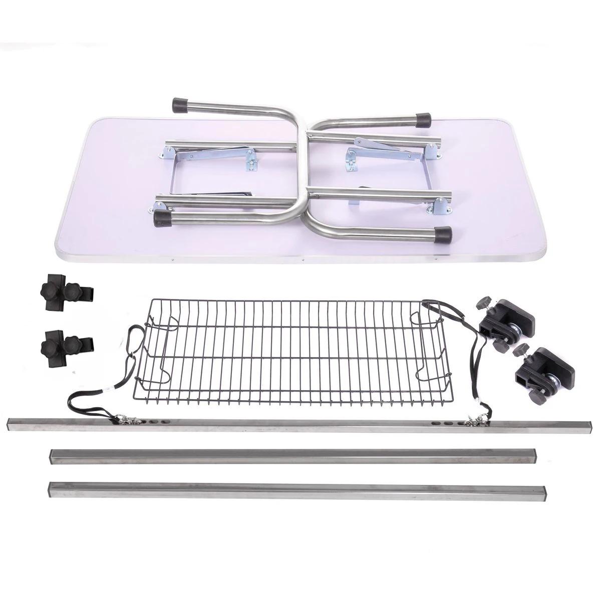 Table de toilettage professionnelle pour animaux de compagnie, 46 pouces, grande, réglable, portable