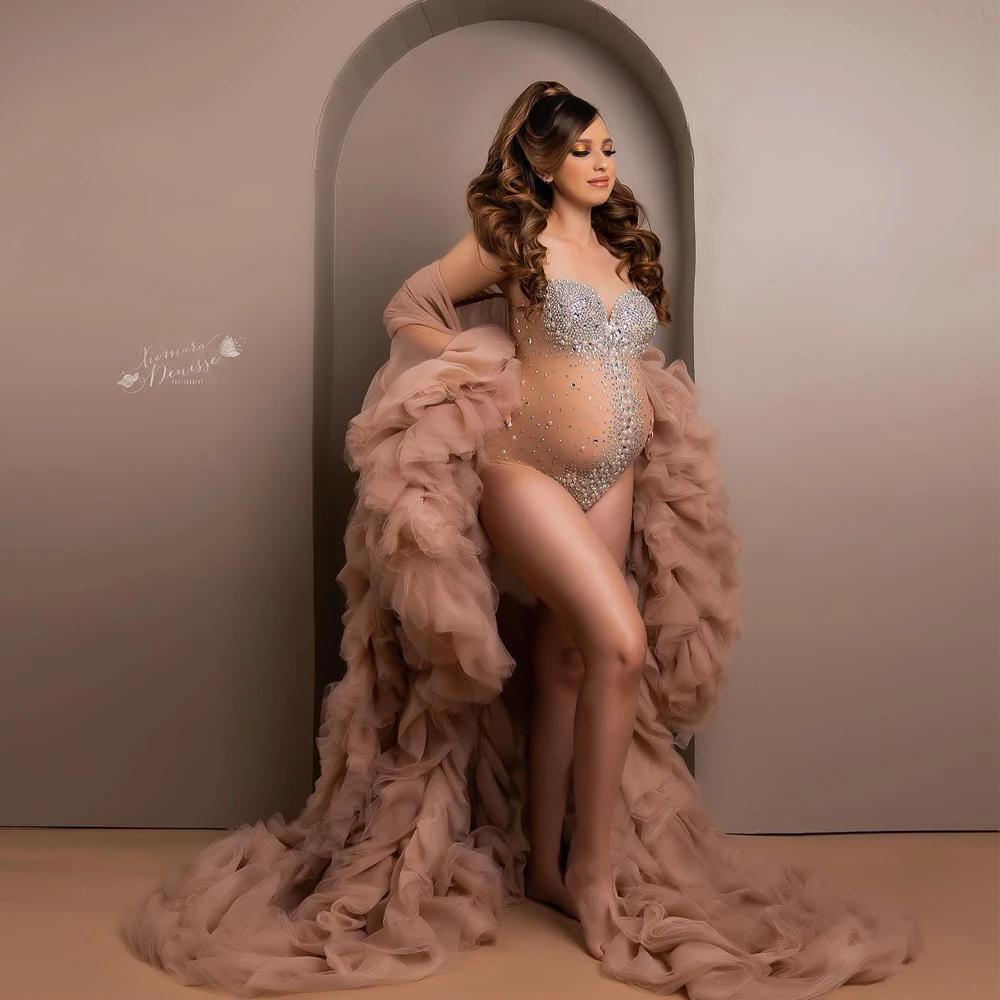 ALTERPhotography-Robe de déesse sexy à col en V avec biscuits et perles, combinaisons commandées lux