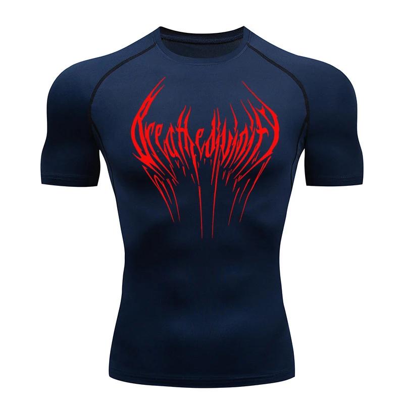Nouvelle chemise de Compression pour hommes Fitness Gym Rashgard sport course T-shirt haut imperméab