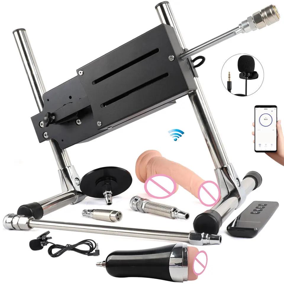 Machine de sexe automatique pour hommes et femmes, télécommande, vibromasseur de gode, vibrateur de