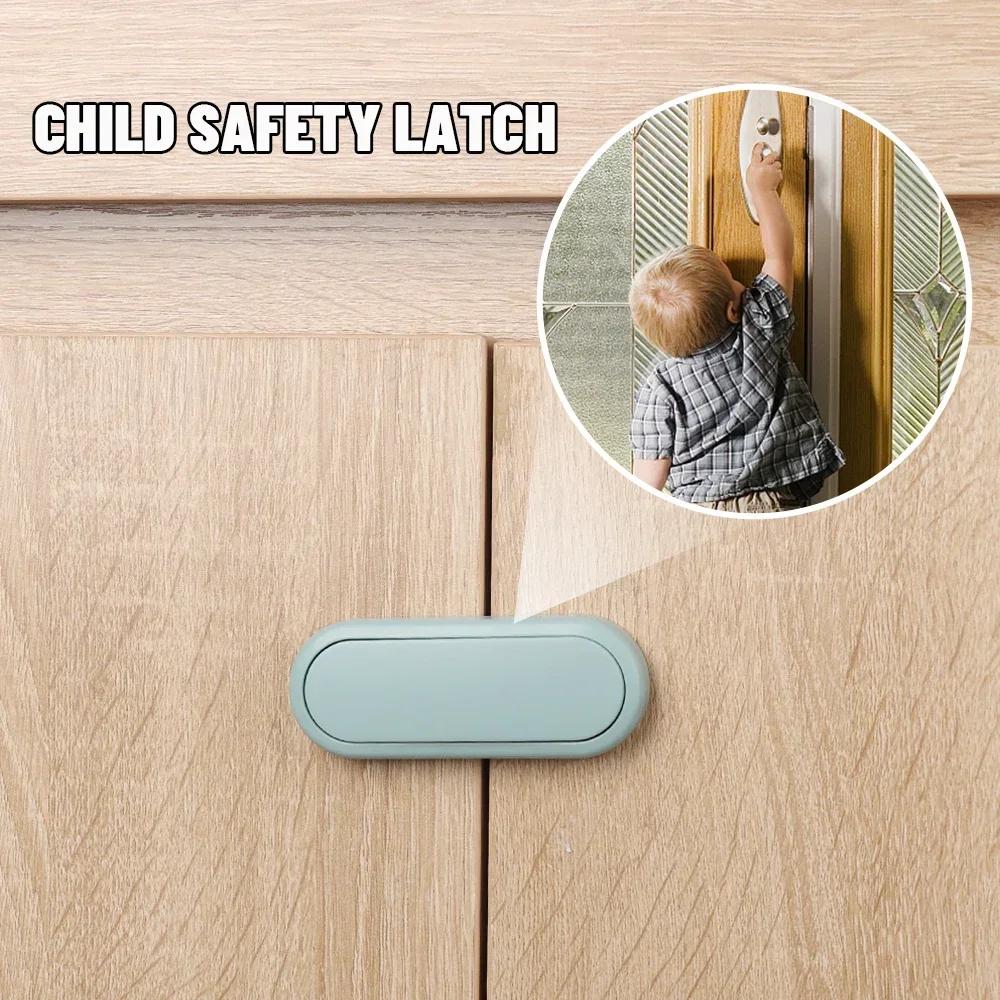 Serrures de sécurité multifonctions pour enfants, Anti-pincement, serrure à main pour porte d'armoir