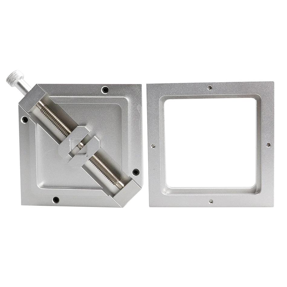 Table de plantation de boules argentées de 90mm, support de modèle en maille d'acier BGA, fixation F