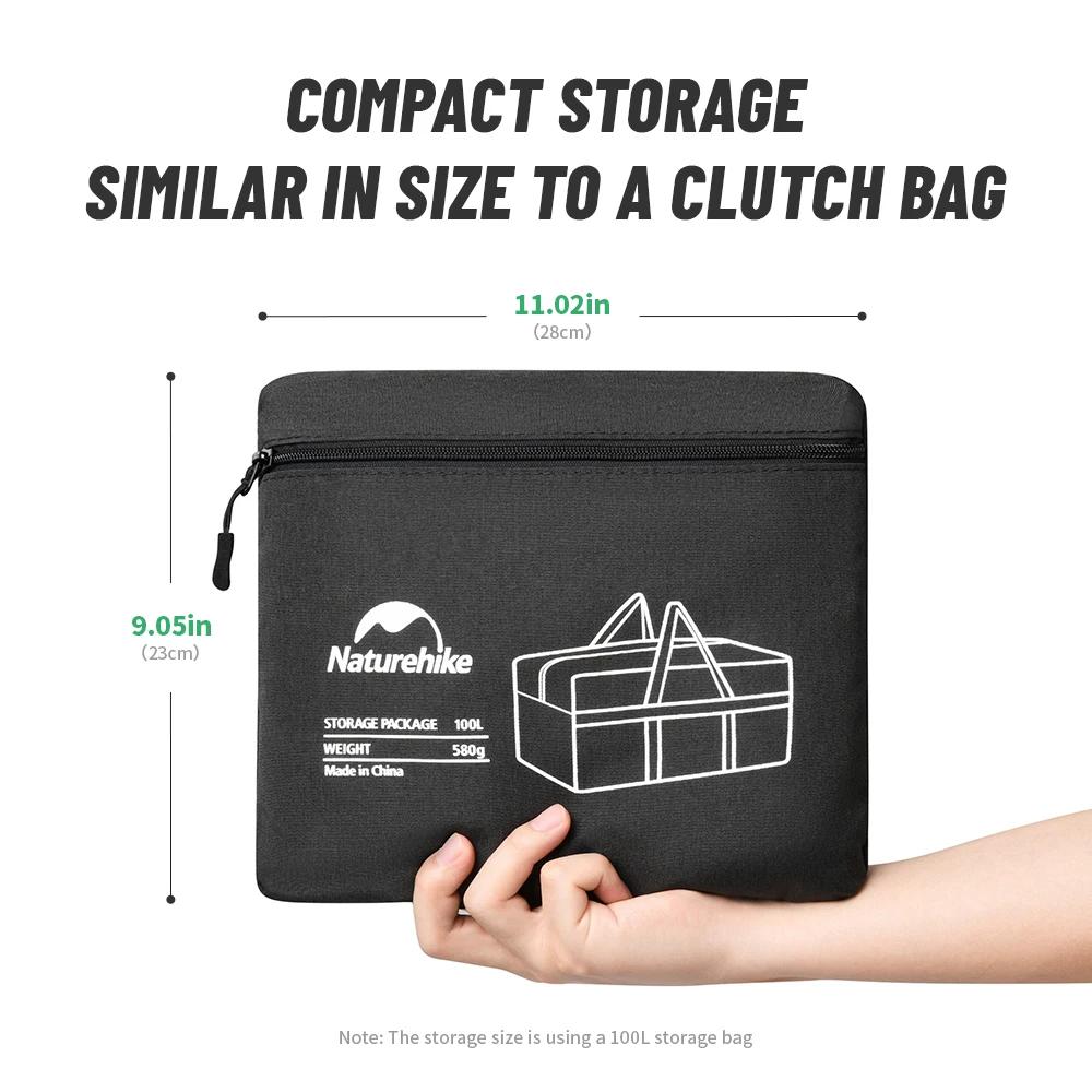 Natureifa-Sacs de rangement pliants de grande capacité, sac de transport, accessoires de camping, sa