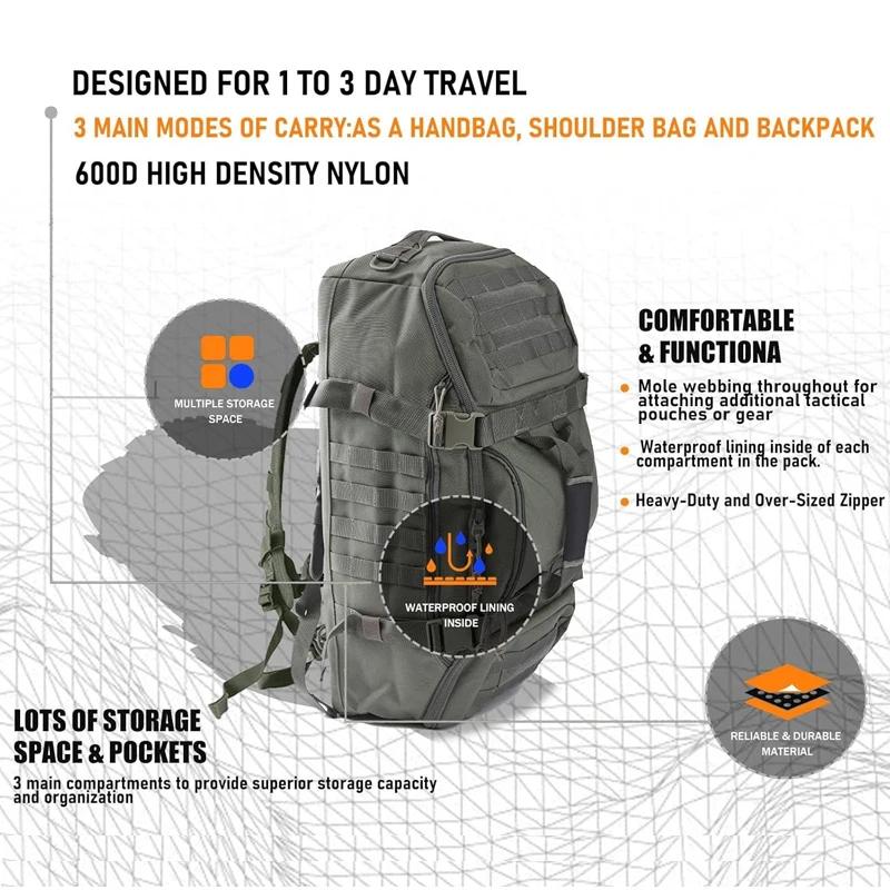 LQARMY 30L 45L 80L sac à dos militaire tactique sac de sport pour hommes Camping sport voyage entraî