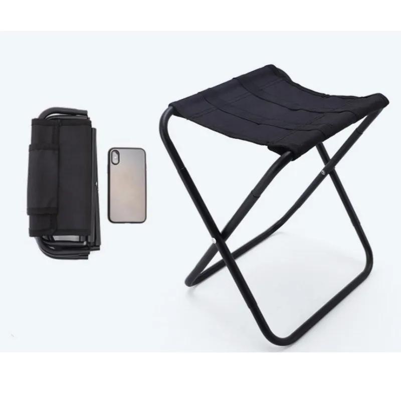 Chaise pliante en aluminium avec sac, légère, portable, très durable, chaise d'extérieur, tabouret,
