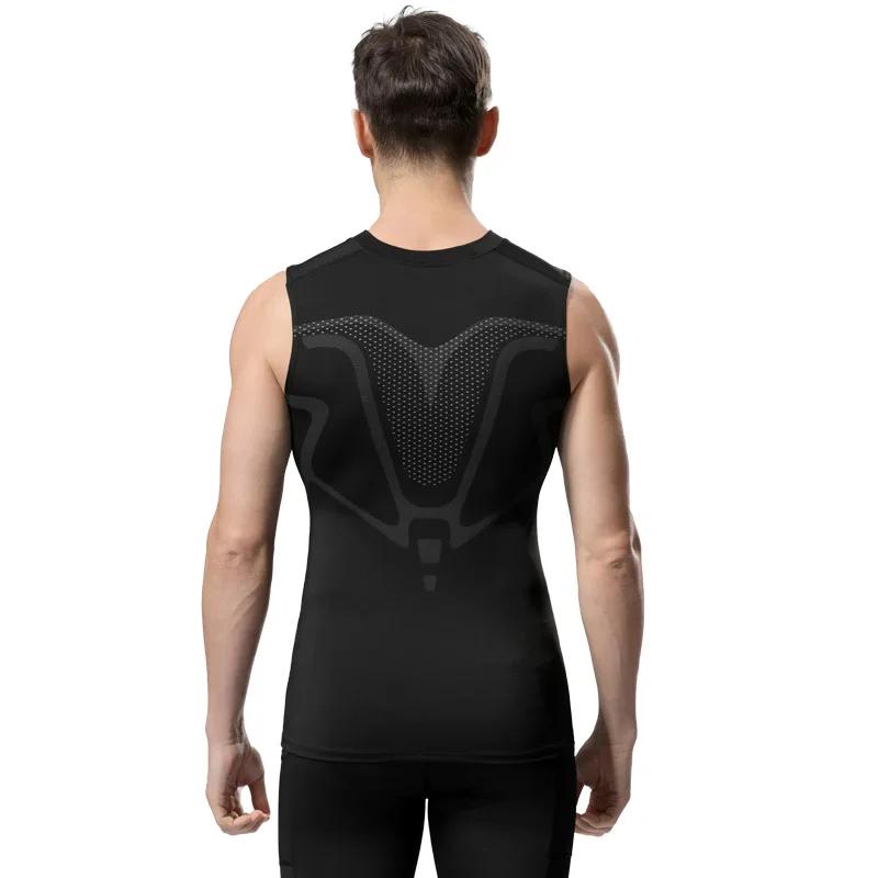 Débardeur Compression Homme - Chemise Gymnastique Sans Manches Fitness Musculation