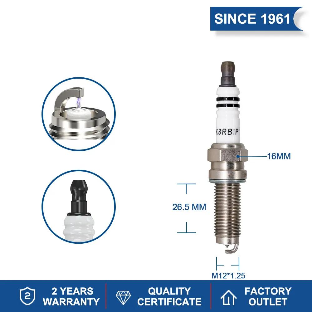 Bougies d'allumage en Iridium platine, 2 à 8 pièces, remplacement pour bougies 4471 LKR8AP BMW 12127