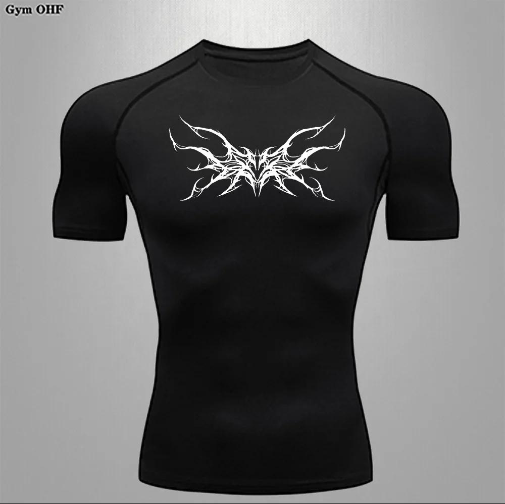 T-shirt compression homme minceur été - Chemise sport fitness salle gym séchage rapide confortable