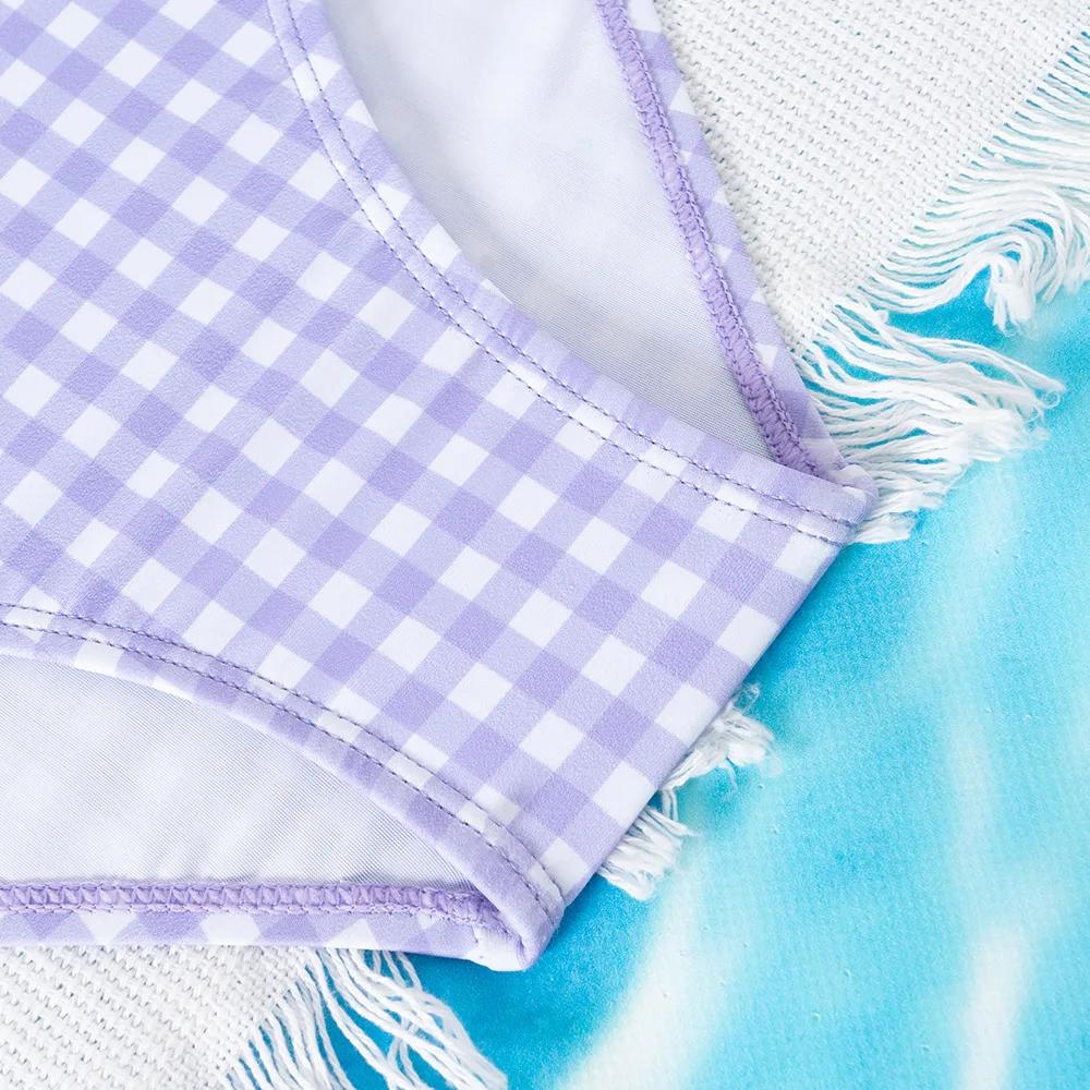 Maillot de bain une pièce à volants pour filles 5-14 ans - Mode été enfants adolescentes