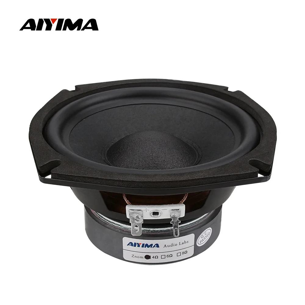 AIYIMA 1PC Haut-parleur Subwoofer 5,25 pouces, Driver Sonore 4/8 Ohm 120W, Colonne de Son, Home Ciné