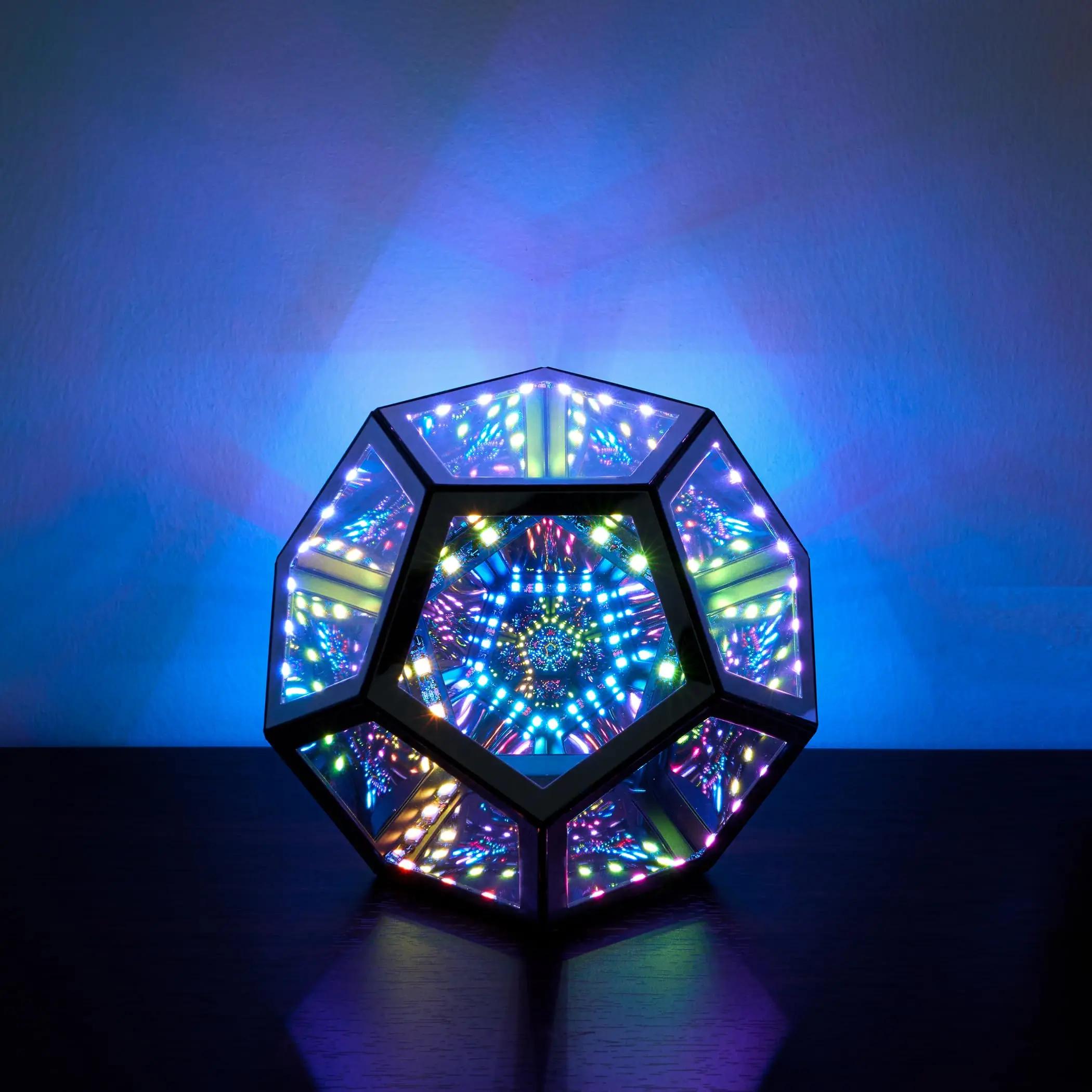 Lampe de nuit LED géométrique épurée, décoration créative pour la maison, cadeaux d'anniversaire, lu
