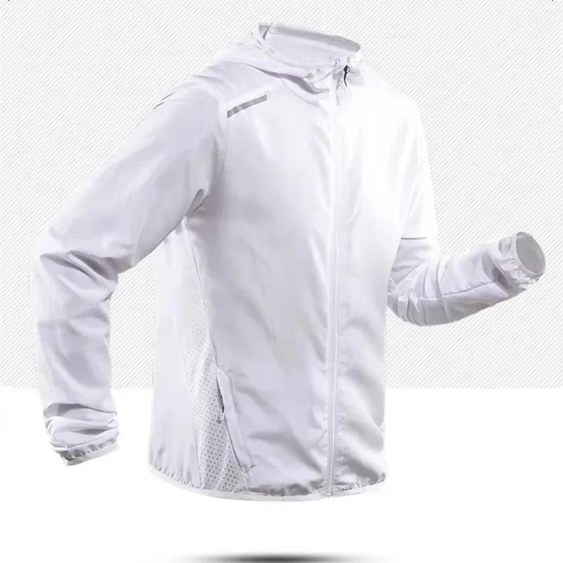 Veste de course automne 2025 réfléchissante à capuche pour hommes et femmes - Sport respirant