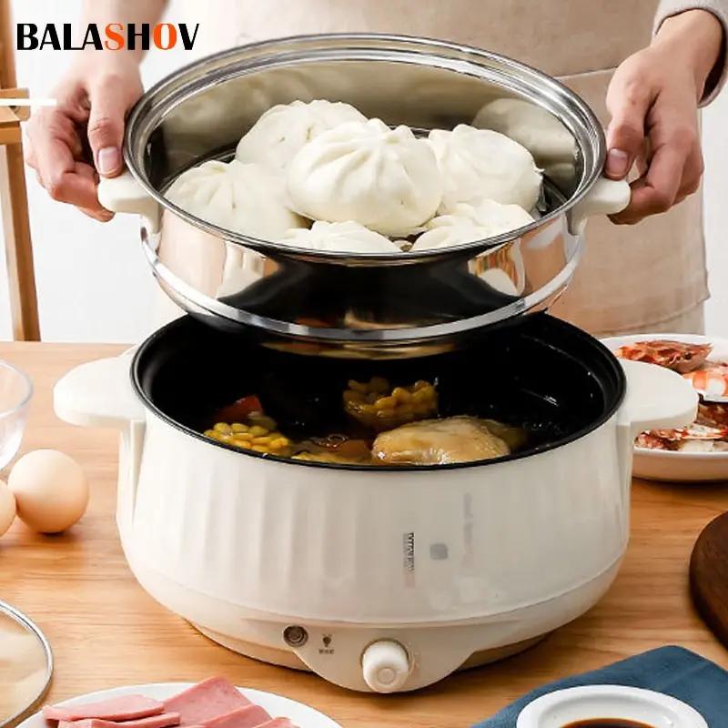 Marmite électrique antiarina pour 1 à 2 personnes, appareils de cuisson ménagers, multi-cuiseurs, ma