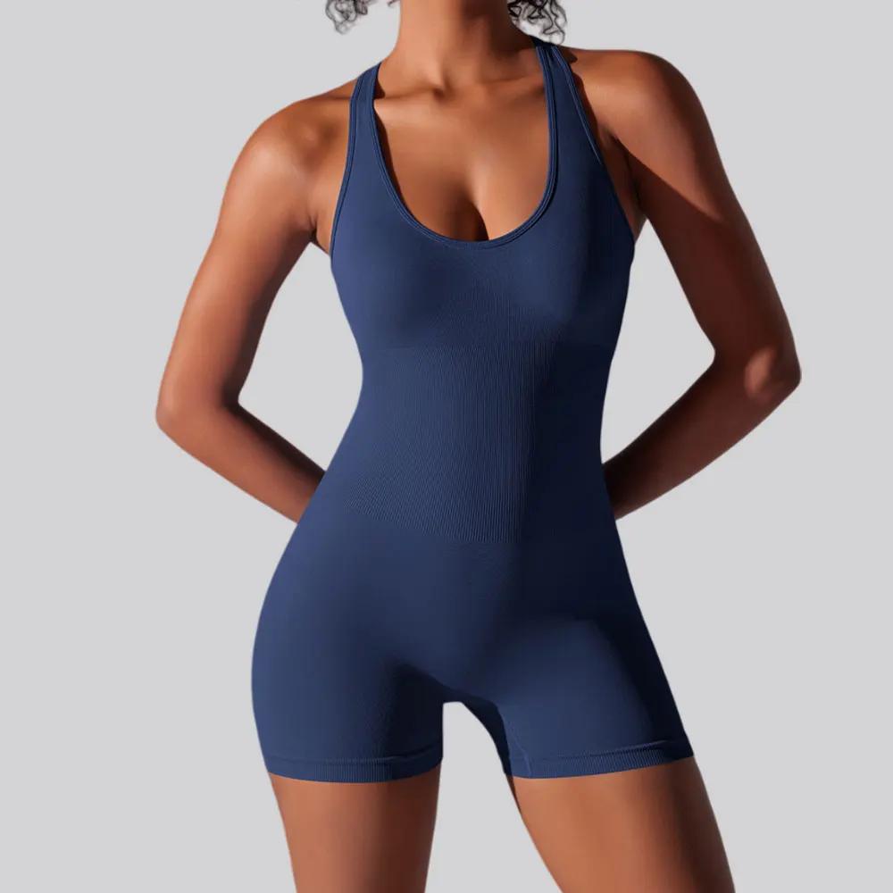 Combinaison de Fitness Sexy pour femmes, combishort de sport sans couture, course à pied, entraîneme