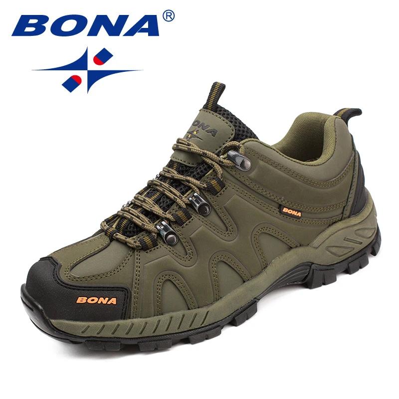 BONA nouveauté Style classique hommes chaussures de randonnée à lacets hommes chaussures de Sport en