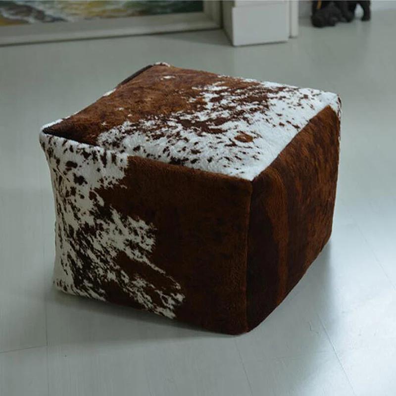50/60 cm nouveau nordique Ins Pouf canapé marocain Pouf couverture Ottoman repose-pieds non rembourr
